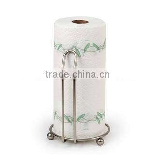 chrome plated metal kitchen tissue paper roll holder