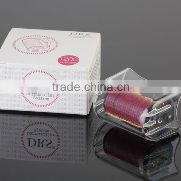 DRS derma roller 1200 needles dermaroller with interchangeable head derma roller For Acne Scar Freckle 0.2-3.0MM
