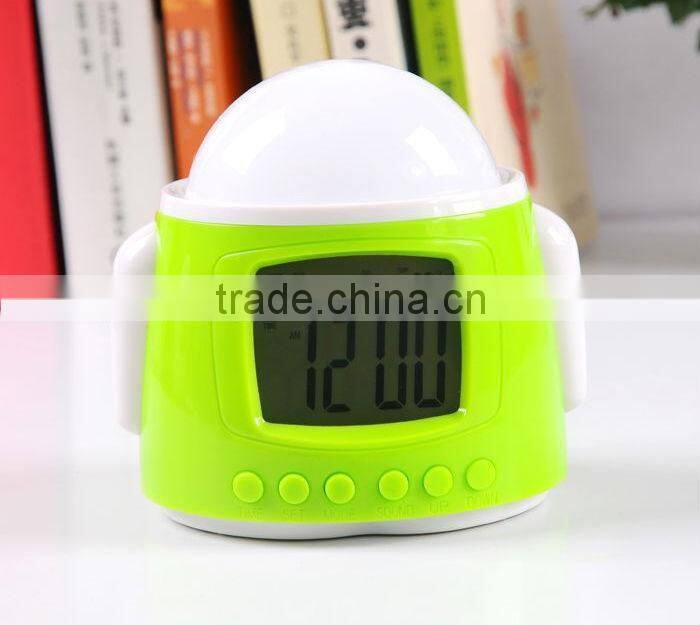 DIY star projection LED alarm clock