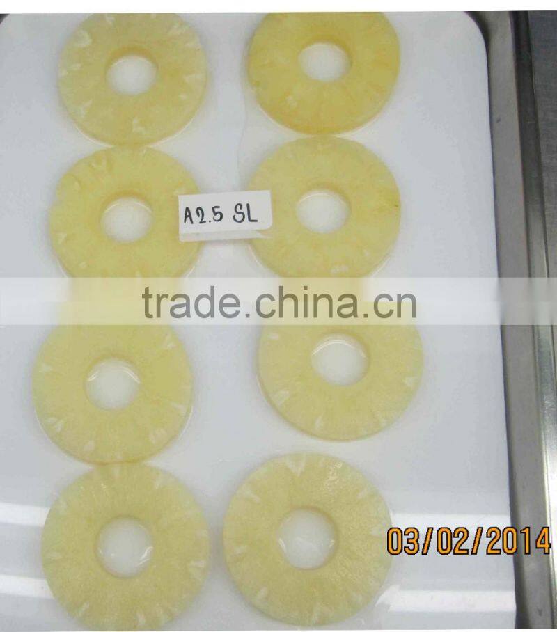 Choice grade canned pineapple 8 slices in ligh syrup from Thailand