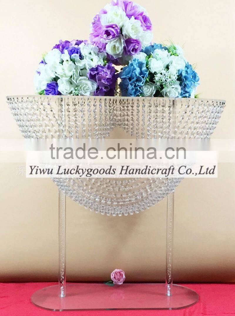 LDJ554 wedding banquet decor crystal bead centerpiece for sale