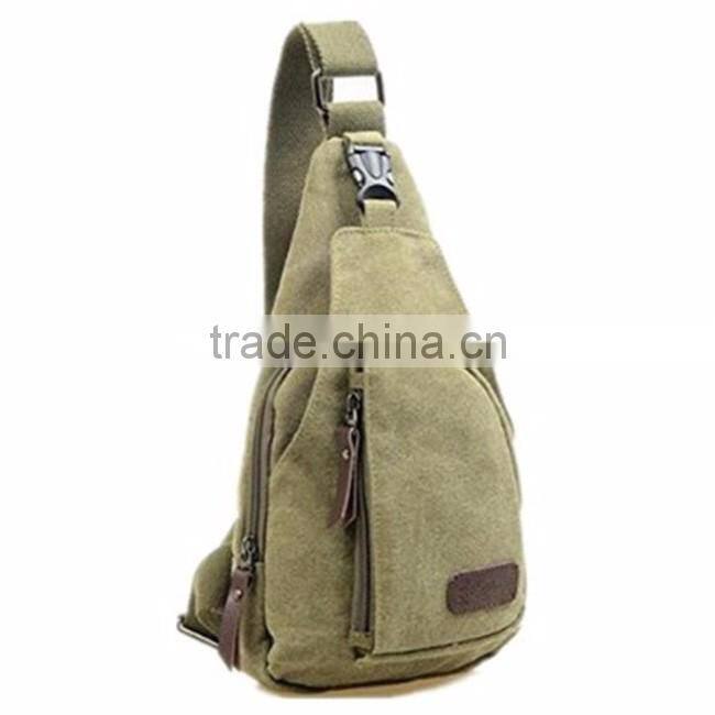 OEM professional high quality outdoor sports casual canvas sling bag cheap