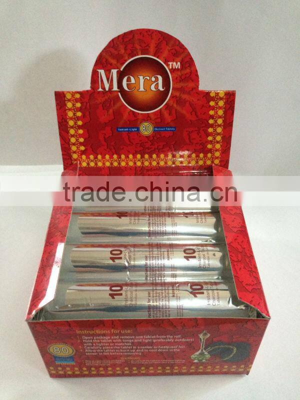Mera hookah smokeless Charcoal for shisha hookah
