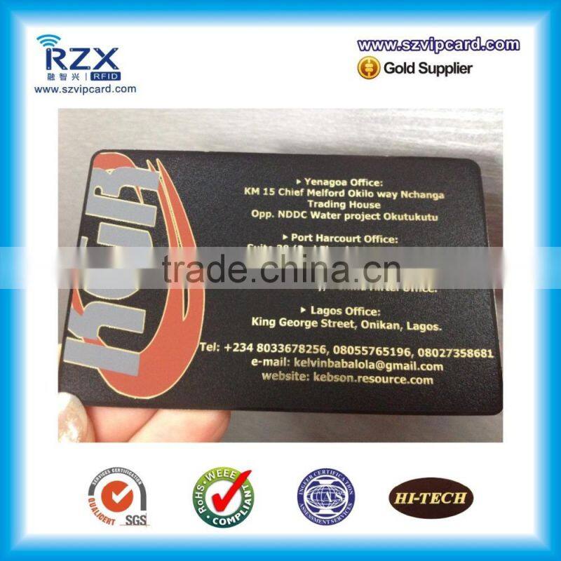 exquisite metal business card printing with magnetic stripe
