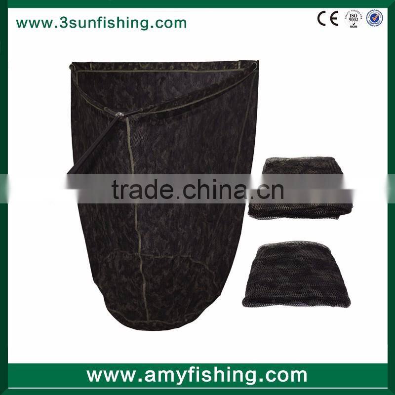 salmon trout rubber coated carbon material handle 2.5m length big fishing landing net