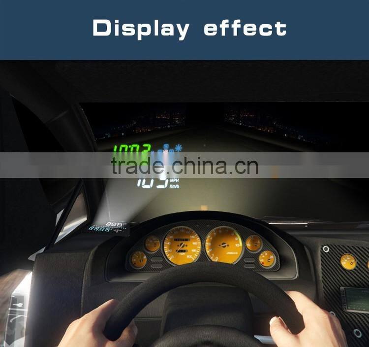 A3 3.5 inch GPS car HUD head up display windshield projection GPS