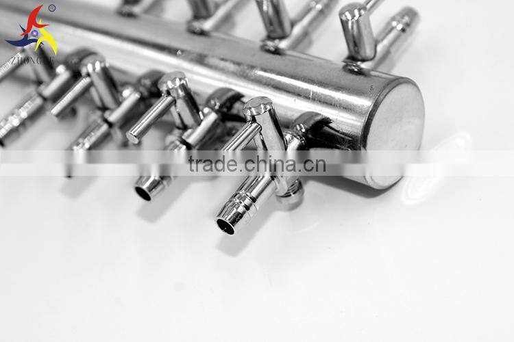 19 mm inlet 4 mm outlet 1way in 8 way out metal air control valve