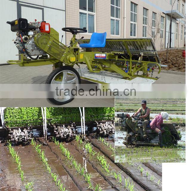 launched new upgraded model high quality ride rice transplanter/rice seeder