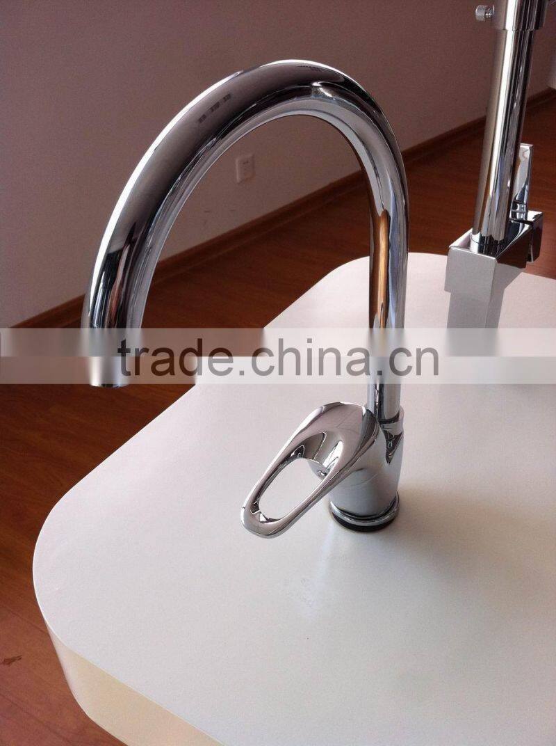 brass water saver kitchen faucet