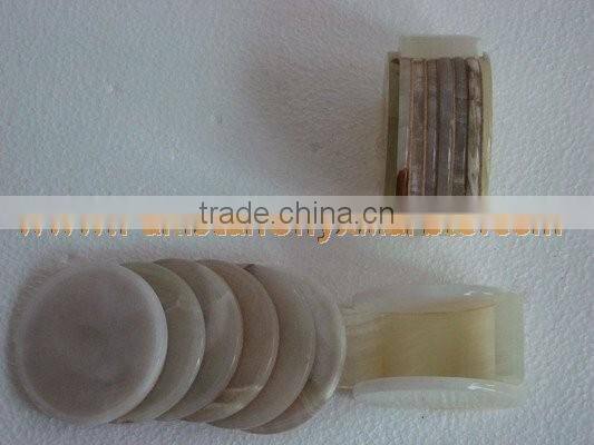 Factory Price wholesale ONYX COASTER SETS