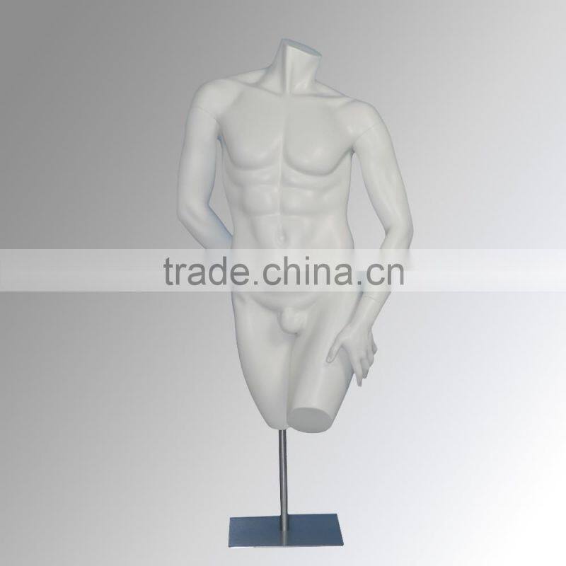 window display headless Male torso mannequin with muscle