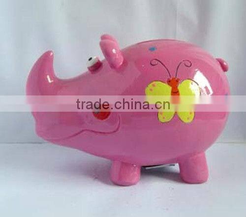 Polyresin cute saving bank