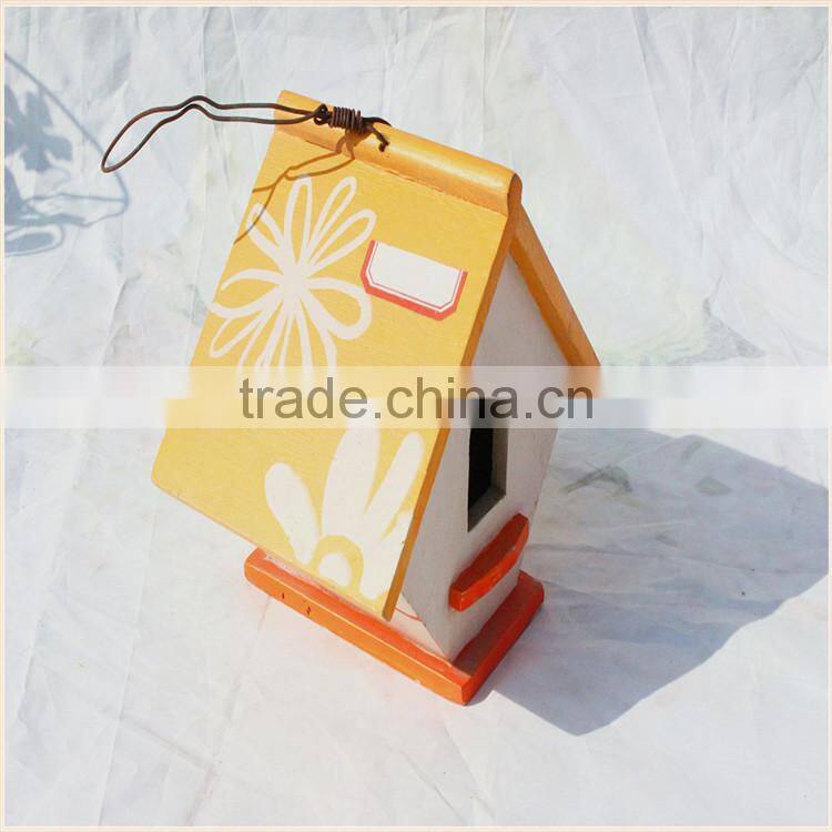 Hot sale eco-friendly new unfinished wooden bird house wholesale