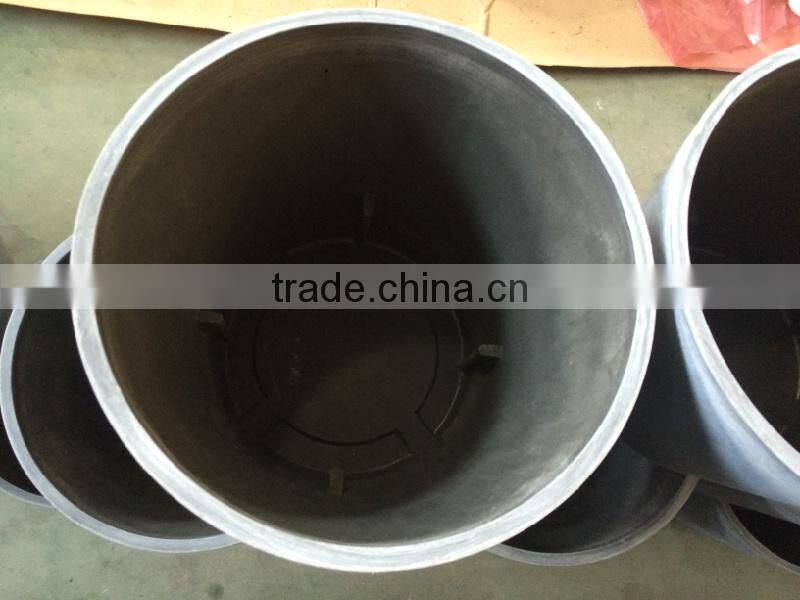 Primary grey color garden plastic flower pot outdoor use plastic flower pot