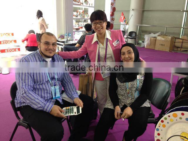 Enamel ceramic baking dish white green line decor serving dish rectangular with handle