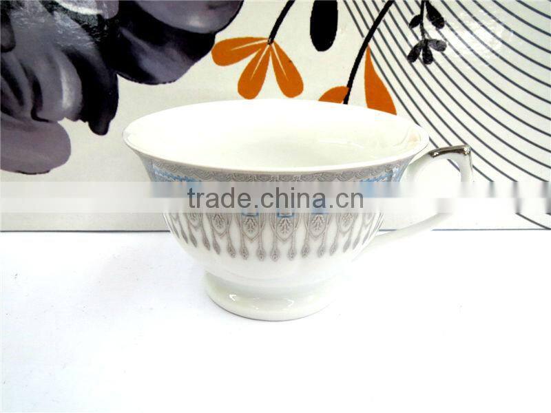 Customized logo chinese wholesale tea cups and saucers
