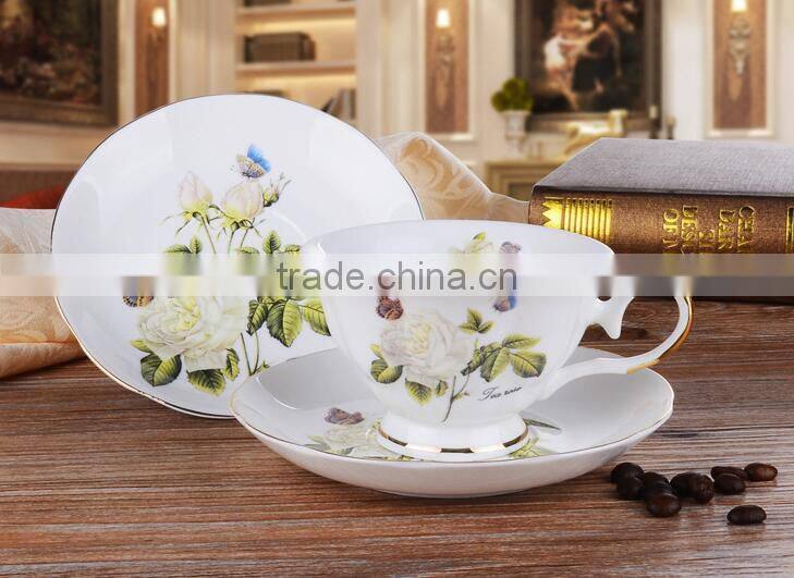 grace porcelain tea set Promotion Porcelain 13pcs Tea Pot Set With Stand