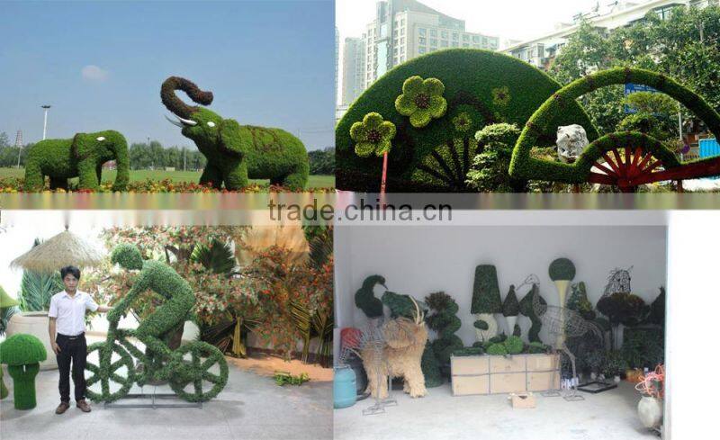 anti uv and fire artificial topiary grass sculpture for garden ornament