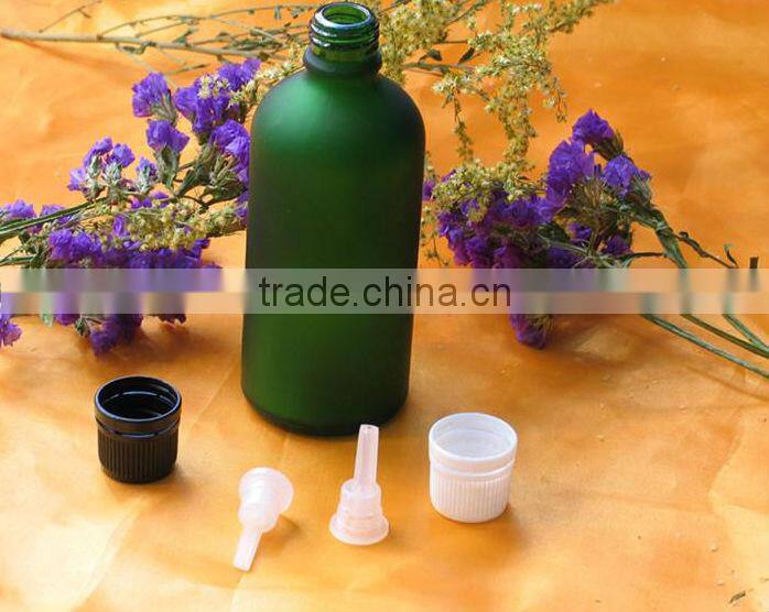 amber colour volatile oil bottle with lid