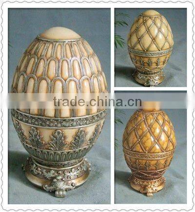 Popular modern 10 Inches white resin home decoration