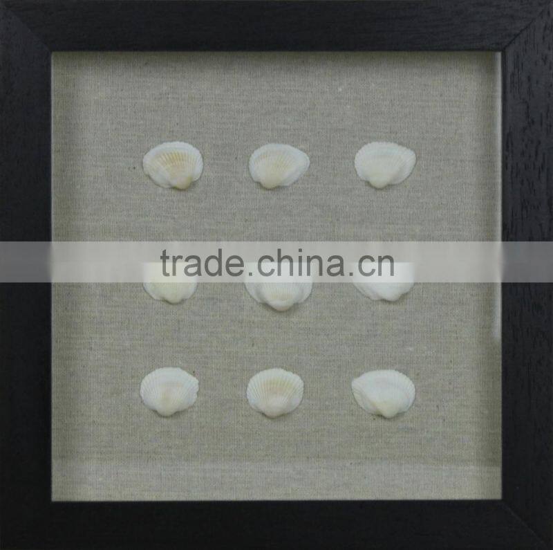 Cheap Sea Shell Wooden Artwork Wall Mounted Home Mediterranean Decor