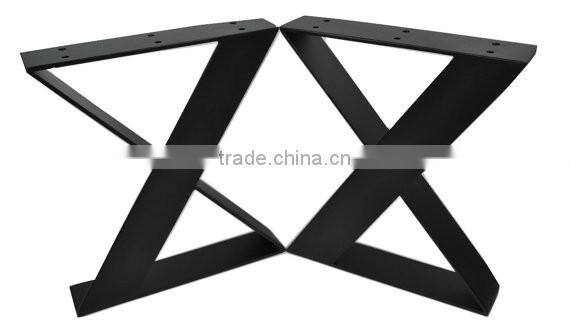 furniture accessories flat steel black iron 16 inch coffee table leg