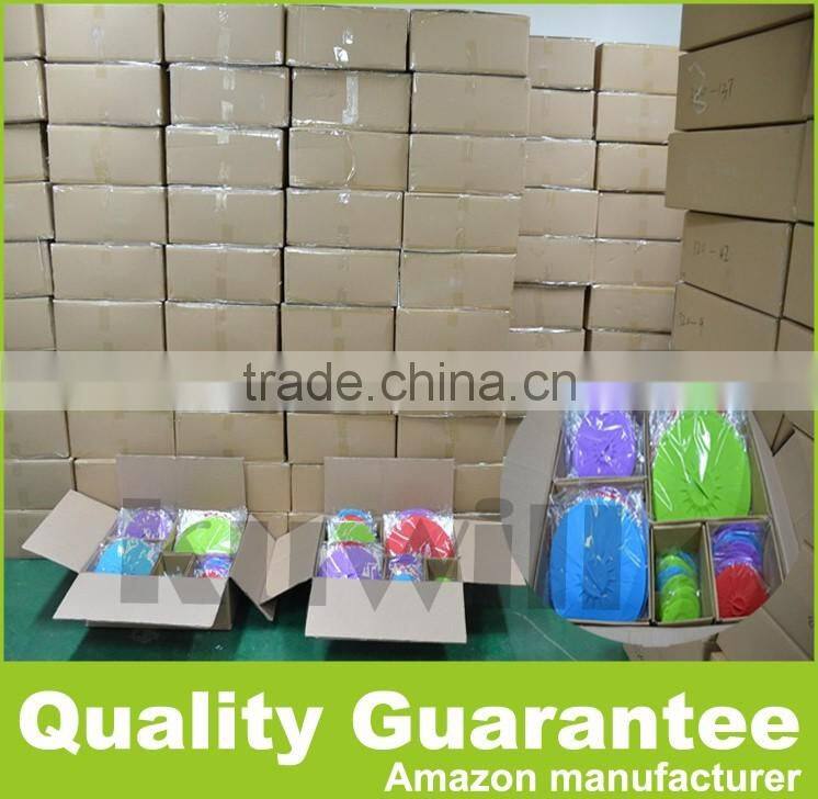 2016 new pizza pan covers silicone pot cover silicone pan cover silicone lid 5 pieces/ set