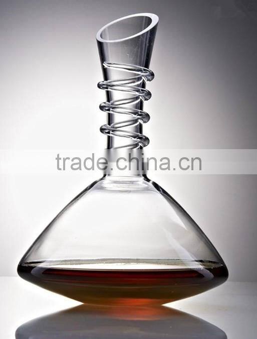 empty clear glass decanter bottles, Hot Selling Glass Decanter