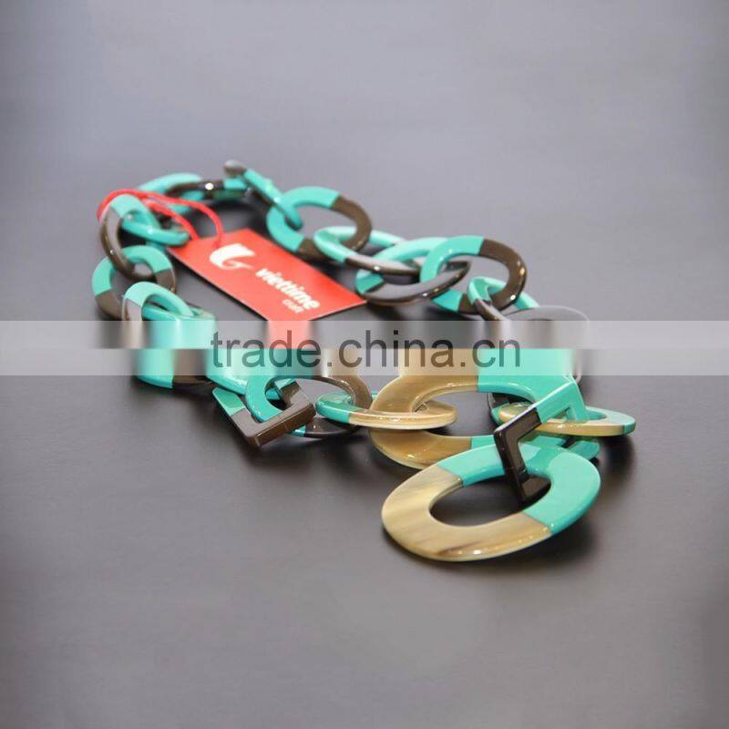 Hot selling item women jewelry, horn necklace