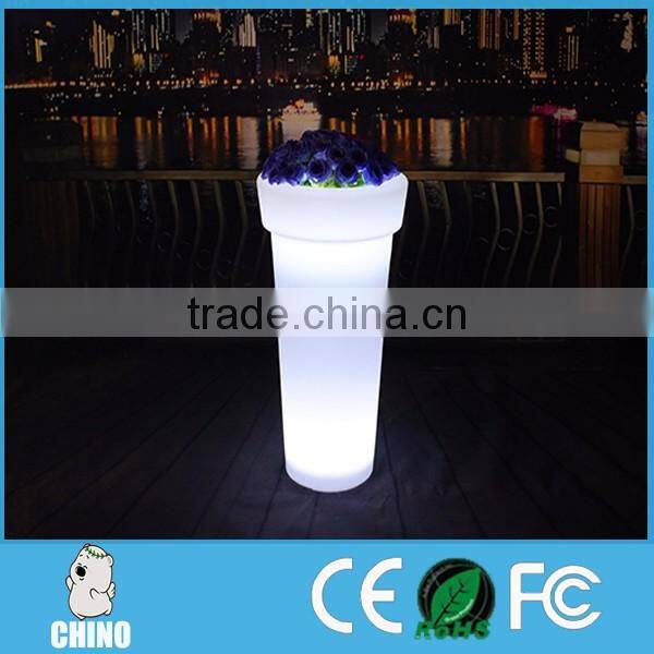 Wholesale LED ice bucket led flower pot /solar flower pot for hotel