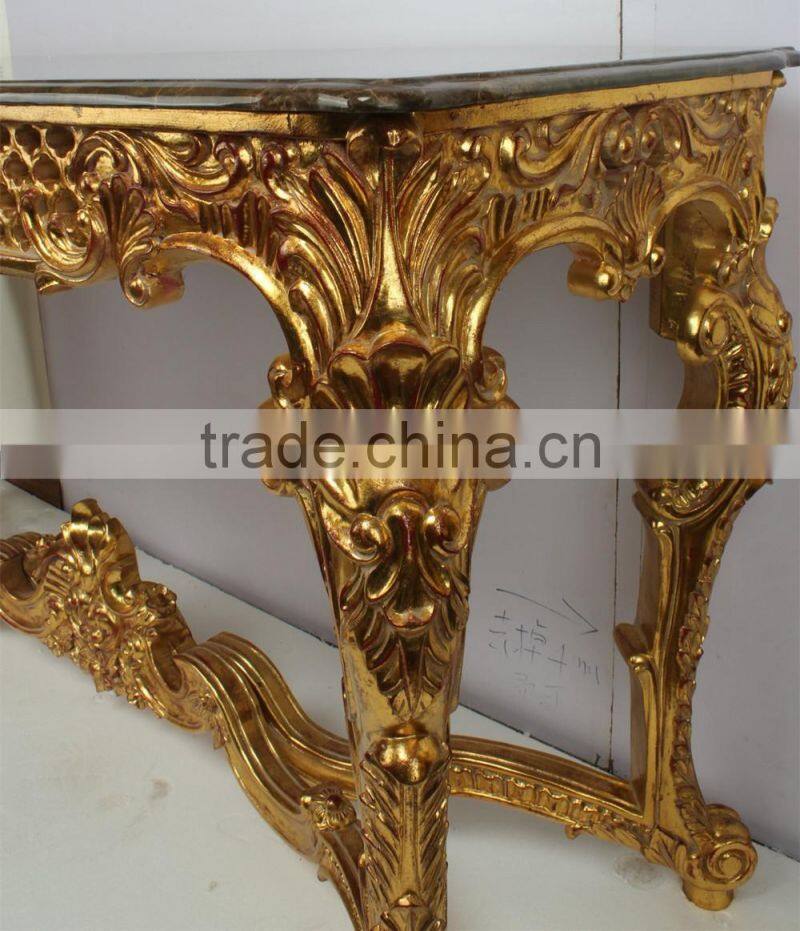 French Style Hallway Console Table With Mirror
