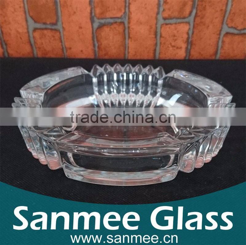 High Quality Round Glass Ashtray Outdoor Designer Ashtray