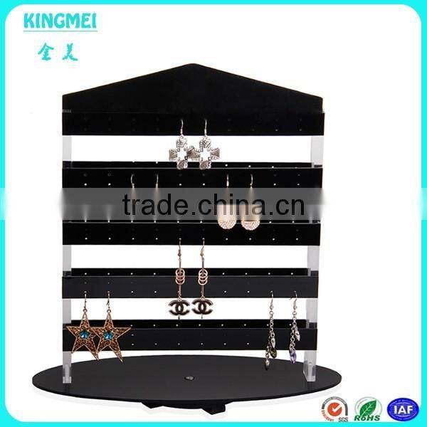 clear L shape acrylic jewelry display & plexiglass jewelry earring holder & perspex jewelry keeper stand