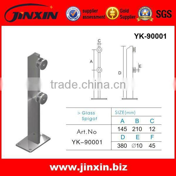 JINXIN balcony frameless glass balustrade system_glass standoff_glass railing system_glass spigot