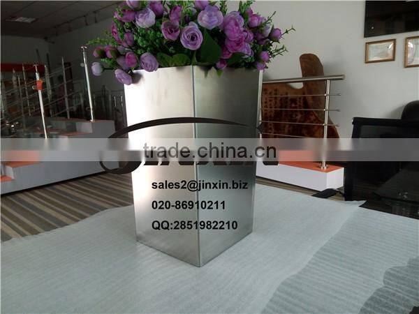 JINXIN Brushed Garden Planter/ Outdoor Flower Pots / Stainless Steel Decoration Pots