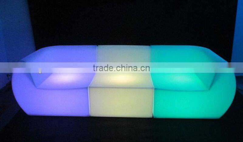 Hot Sale Modern Plastic LED Sofa YM-LS8076