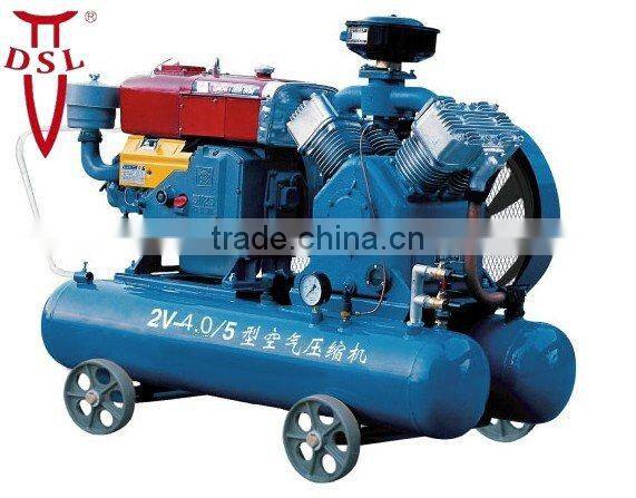 Mining air compressor with diesel engine
