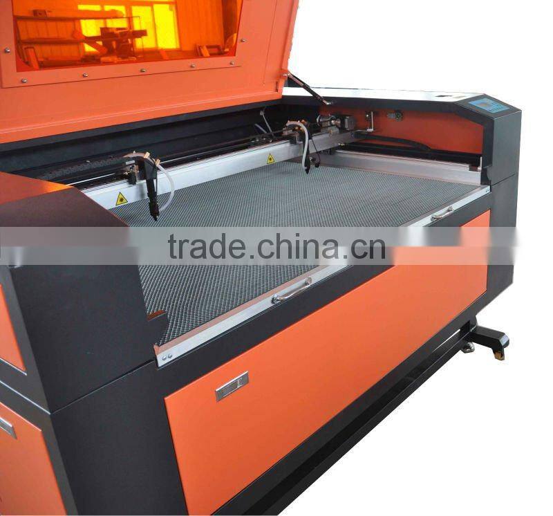 two head co2 laser cutting machine 1610 80w