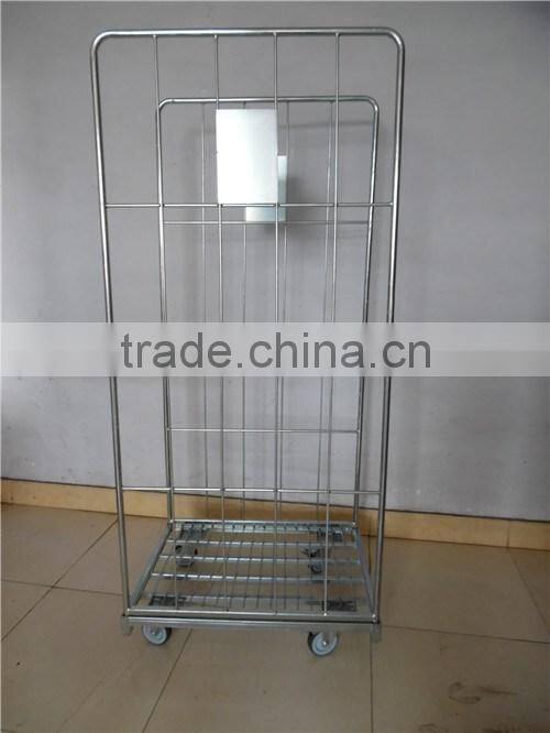Foldable supermarket roll container