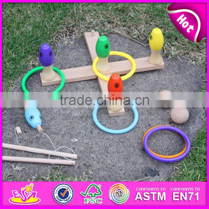 2016 new design wooden ring toss game,outdoor children ring toss game,fashion kids ring toss game W01A156
