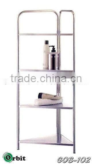 Telescopic Bathroom Corner Shower Shelf Rack 4 Tier Bath Storage Caddy Organizer