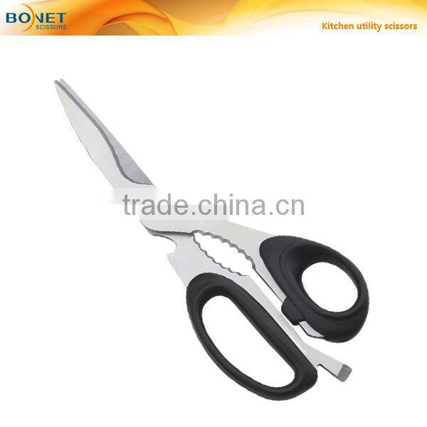 S52021 FDA Certificated 10" kitchen shears magnetic fridge kitchen scissors
