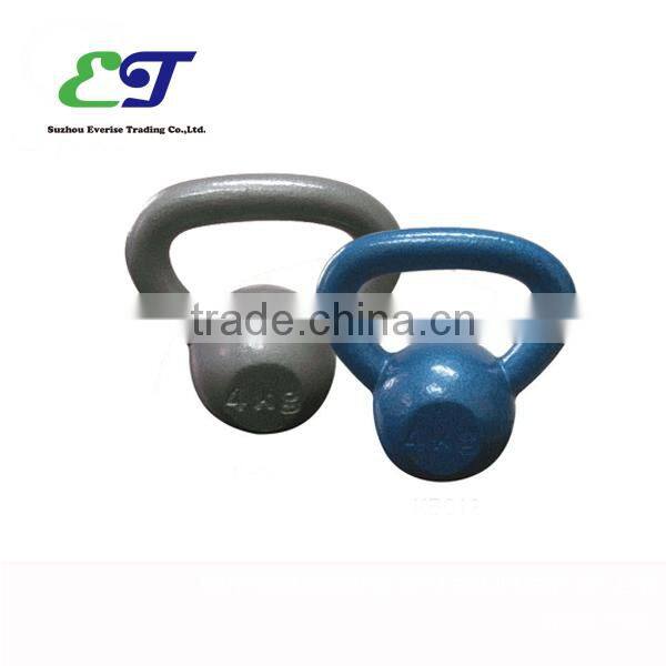 Colorful hammertone painted kettlebell