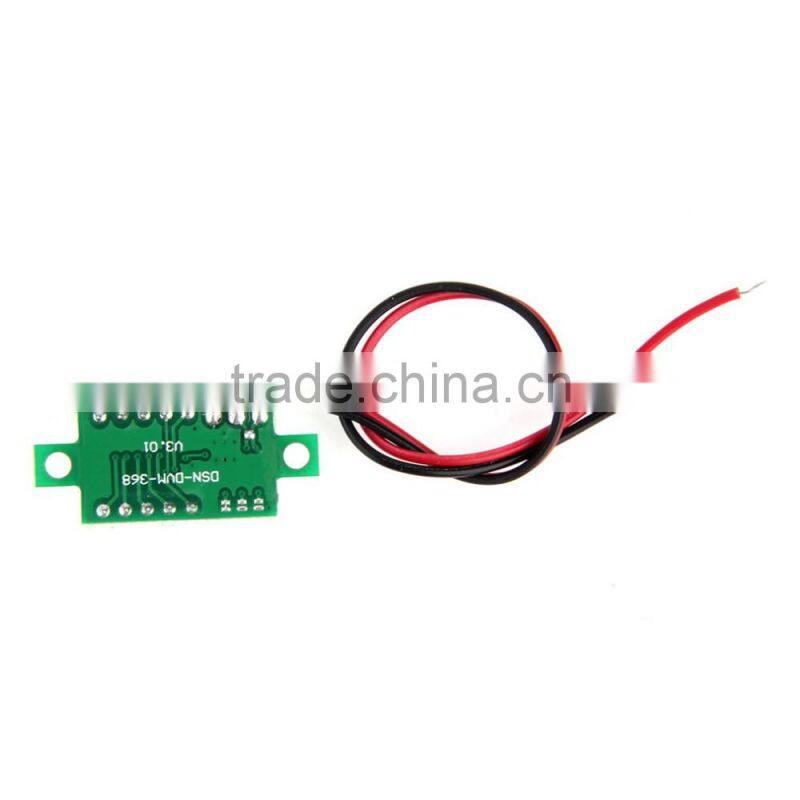 1pcs Mini digital dc voltmeter Red LED Panel Voltage Meter 3-Digital Adjustment Voltmeter digital ammeter and voltmeter