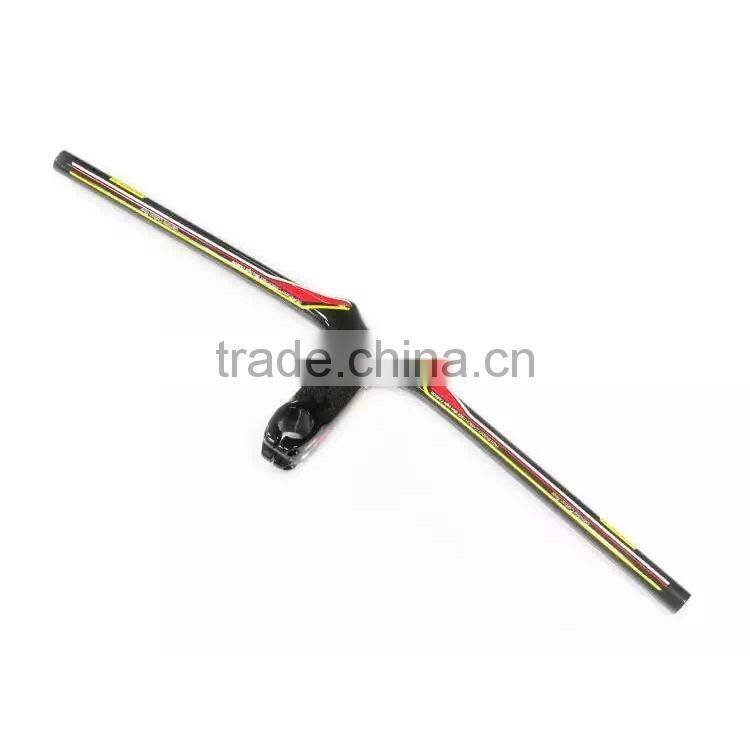 New design fashion high modulus super light full carbon fiber 700C mountain bicycle integrated handlebar