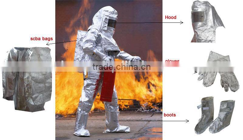 High quality Can proof 1000 degree heat aluminum protective suit