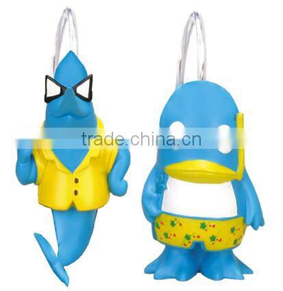 Resin shower hooks hooks