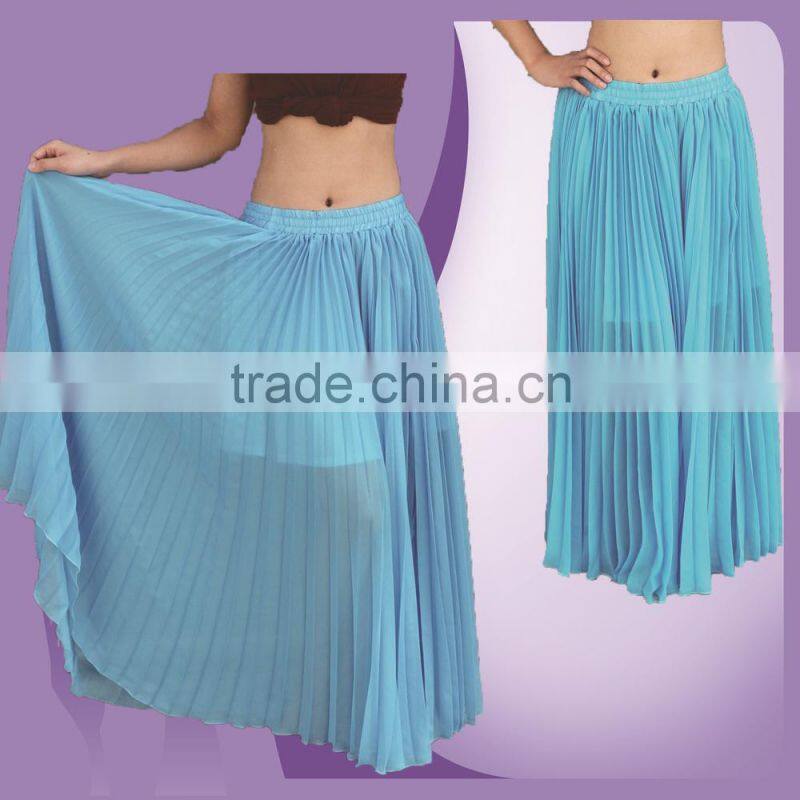 Hot Sale Stelisy Dark Blue Color Pleated Skirt Dance Plwated skirt
