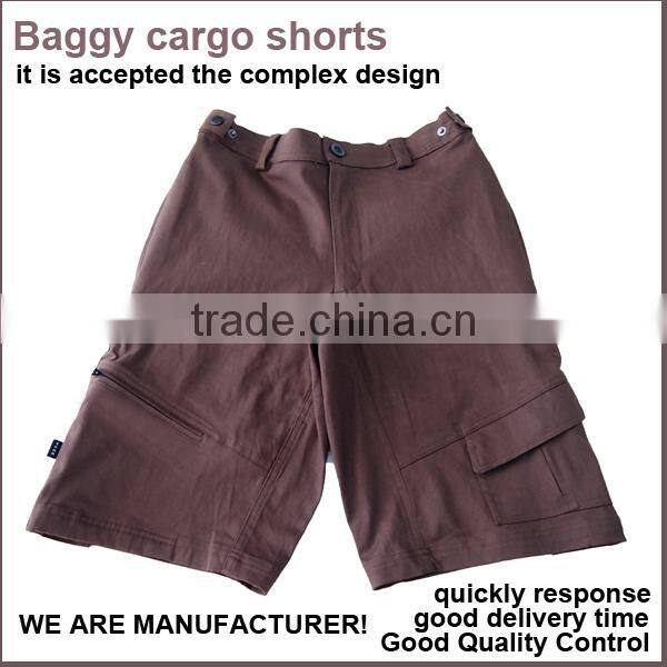 Mens camo cargo shorts Baggy 3/4 Cargo Shorts