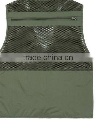 2017 New Arrival plus size male outdoor casual multi-pocket film vest fishing mesh vest jacket L-4XL